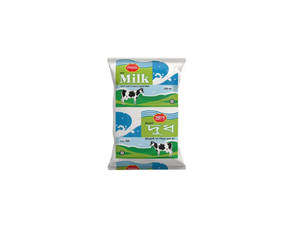 Pran Full Cream Liquid Milk 200ml,-9279-32