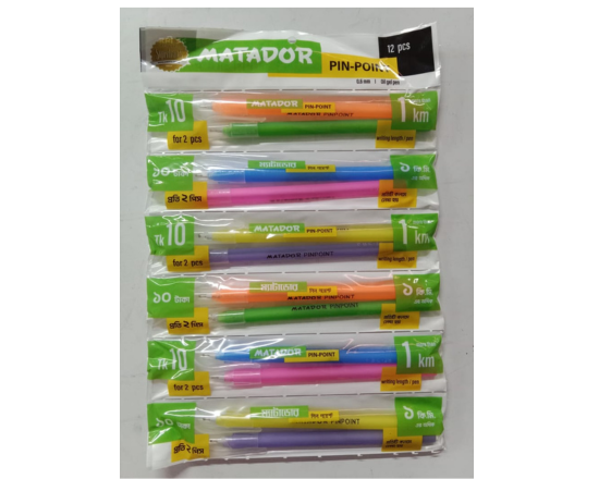 Matador Pin Point Ballpen পিন পয়েন্ট  1pc, 954.79-7.5
