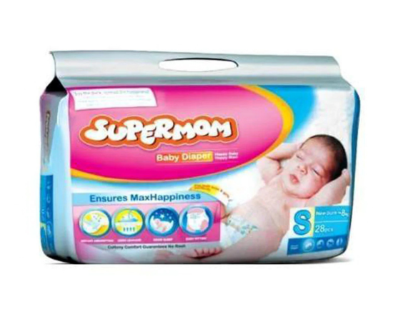 Supermom Baby Diaper  S (newborn-8)kg 42pcs