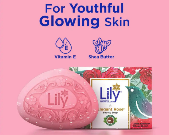 Lily Elegant Rose Beauty Soap 75g লিলি সাবান  , 4364.4