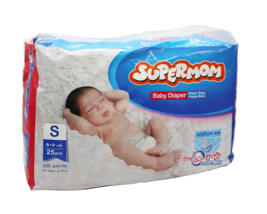 Supermom Baby Diaper  S (3-8)kg-25pcs