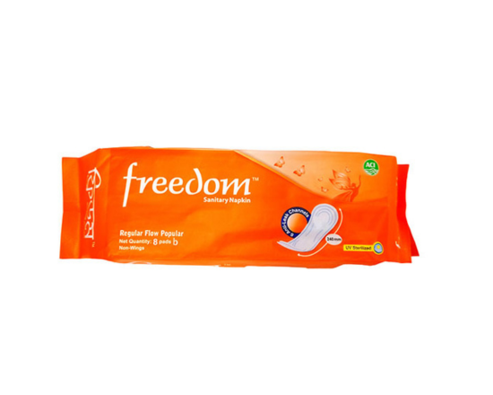 Freedom Regular Flow Popular Sanitary Napkin–8pcs,-5355