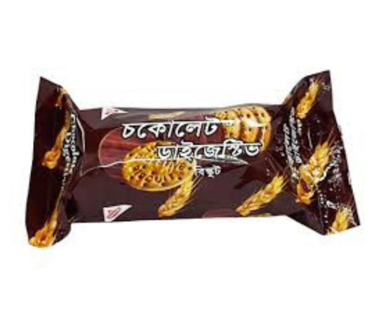 Haque Chocolate Digestive Biscuit (হক চকলেট ডাইজেস্টিভ বিস্কুট) 118g,-3343