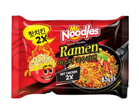Mr. Noodles Ramen Hot Chicken 2X 85g,-7417