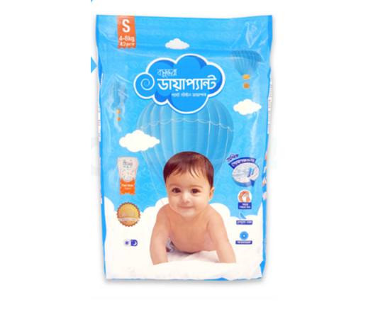Bashundhara Diapant Family Pack S (4-8)kg-42pcs, -6209