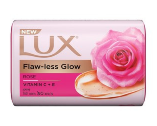 Lux Soap Bar Flawless Glow  Rose  90g