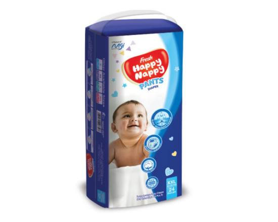 Fresh Happy Nappy Pant Diaper Family pack-XXL-24pcs