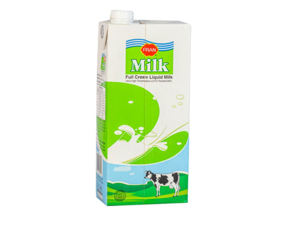 Pran Full Cream Liquid Milk 1L,-91219-140