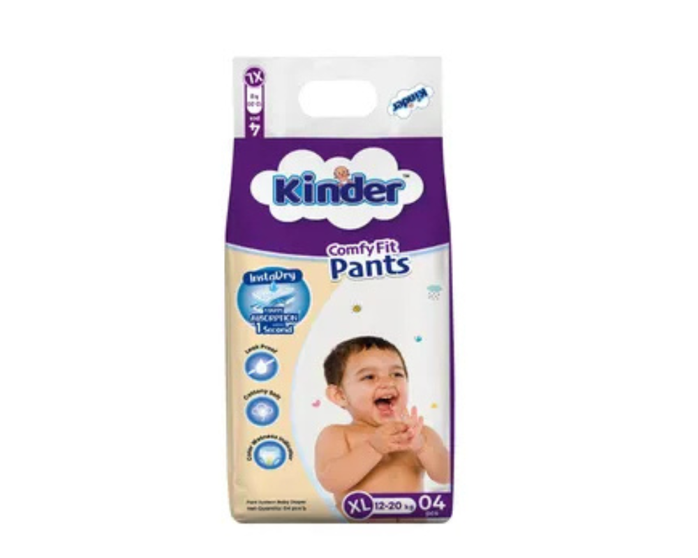 Kinder Comfy Fit Pant Size XL (12-20)kg 4pcs,- 9809-140
