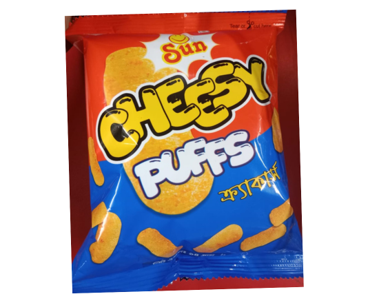 Sun Cheesy Puffs chips 14g, 989