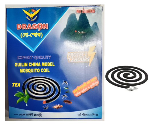 Dragon No-Smoke Mosquito Coil (Guilin) 1pc ,-787-10