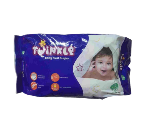 Savlon Twinkle Baby Pant Diaper Mini Pack L Size-5Pcs,-9859-140