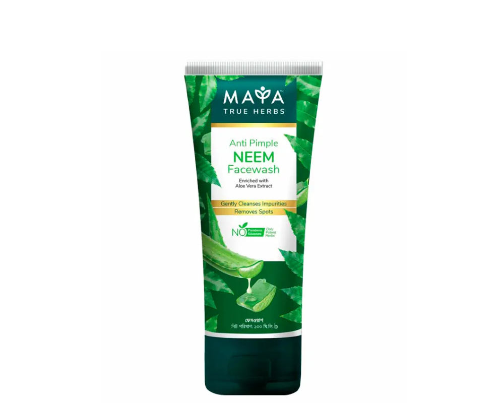 MAYA True Herbs Anti Pimple Neem Facewash 50ml,-9909-130