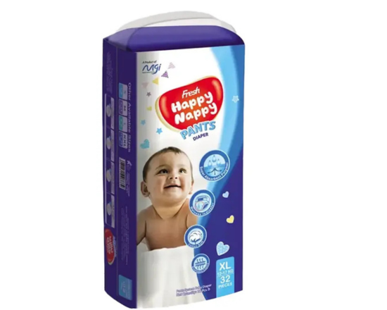 Fresh Happy Nappy Pant Diaper Family pack-XL-32pcs