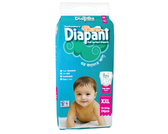 Bashundhara Diapant Family Pack XXL(14-25)Kg-24pcs, -6209