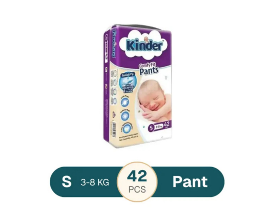 Kinder Comfy Fit Pant Size S (14-25)kg 42pcs,- 96009-890